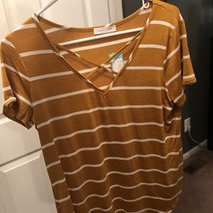 Mustard color shirt. NWT! Smoke free home